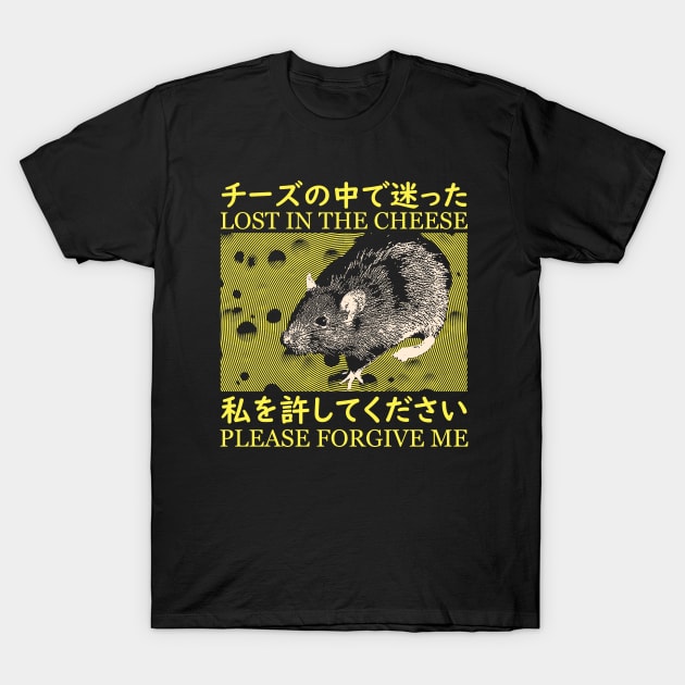 Lost in the Cheese Rat T-Shirt by giovanniiiii